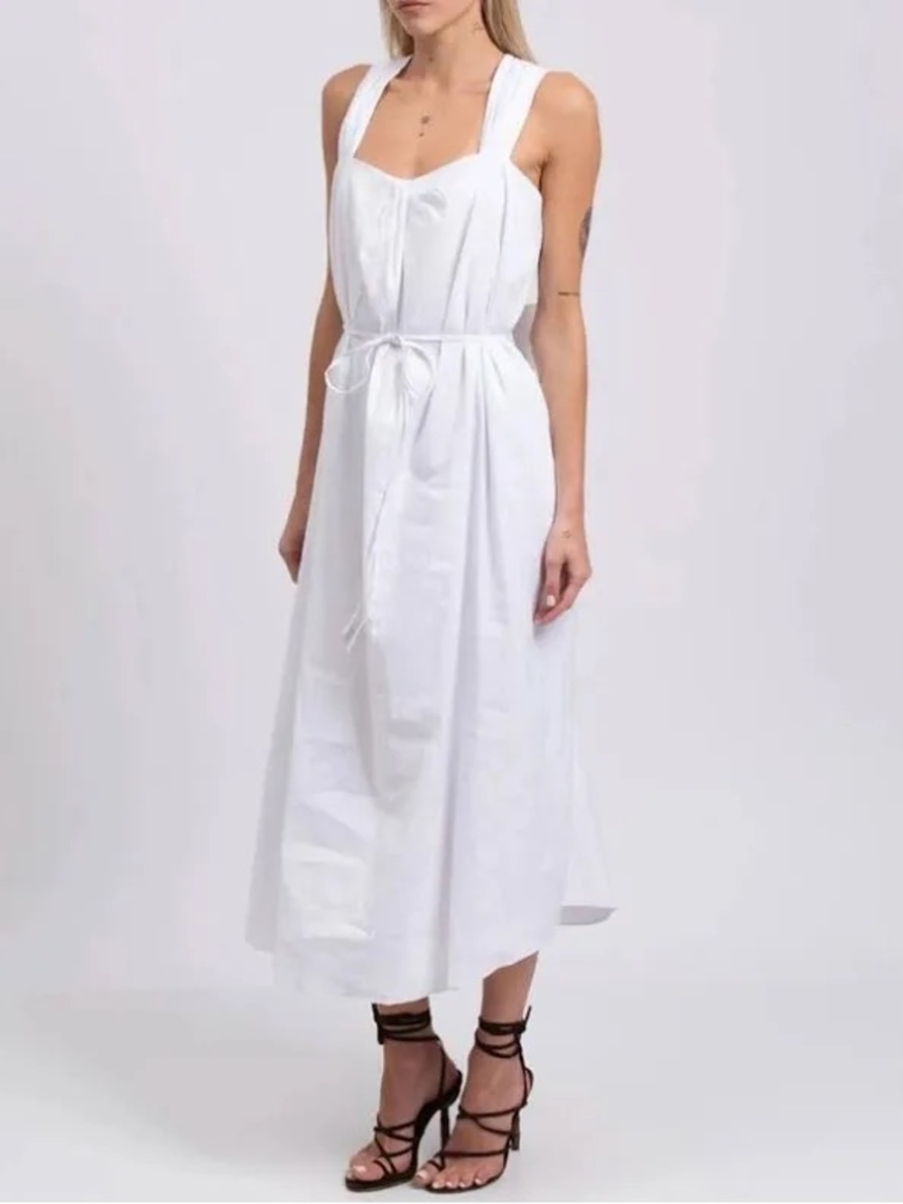 VINCE Poet Strap Knot Front Dress